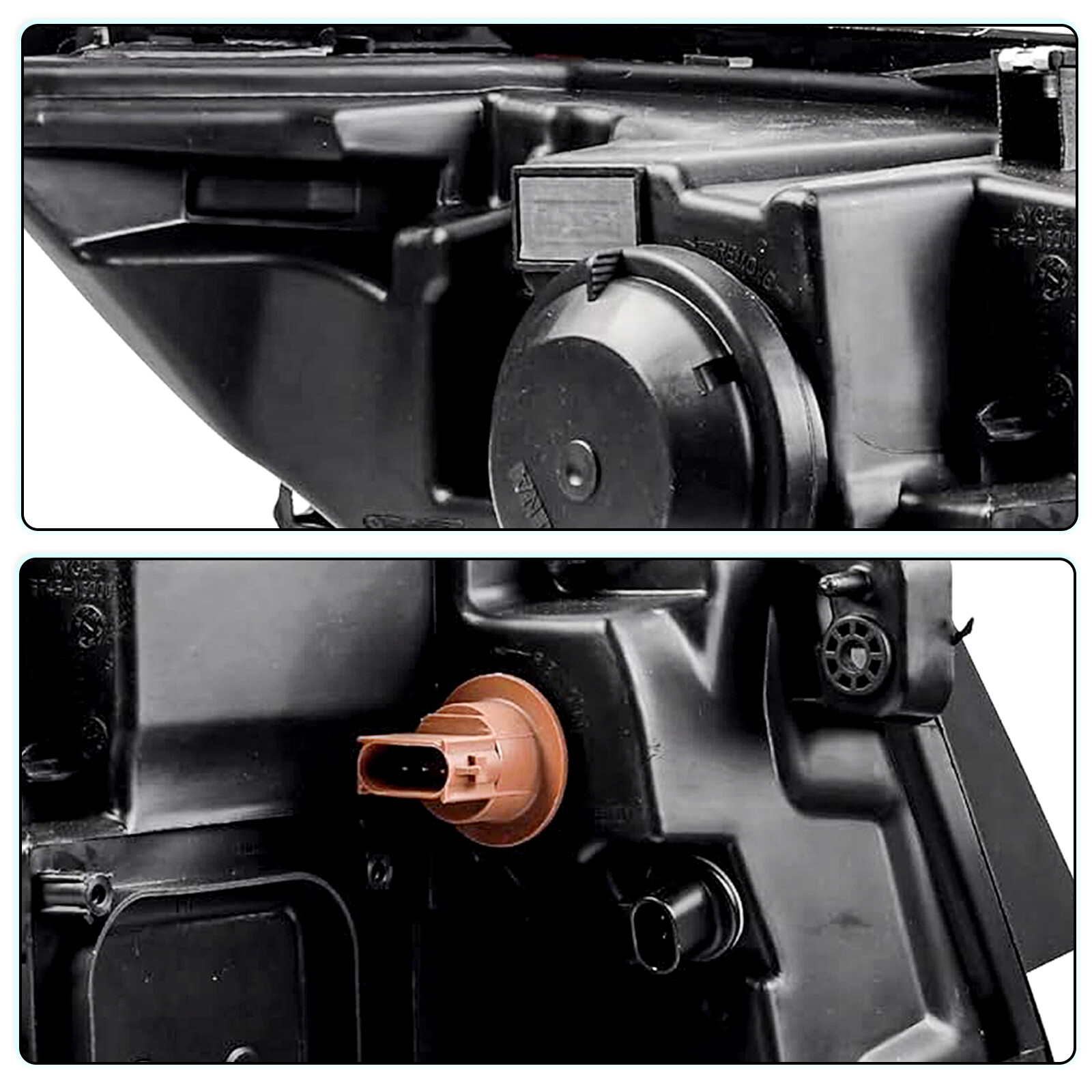 For 2011 2012 2013 2014 Ford Edge Halogen Model Headlight Driver & Passenger