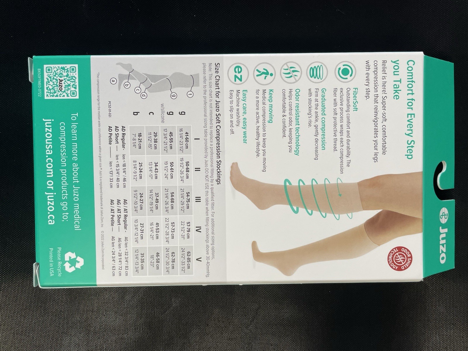 Juzo Women's Compression Stocking Short Beige at Size II Soft Pantyhose 2001