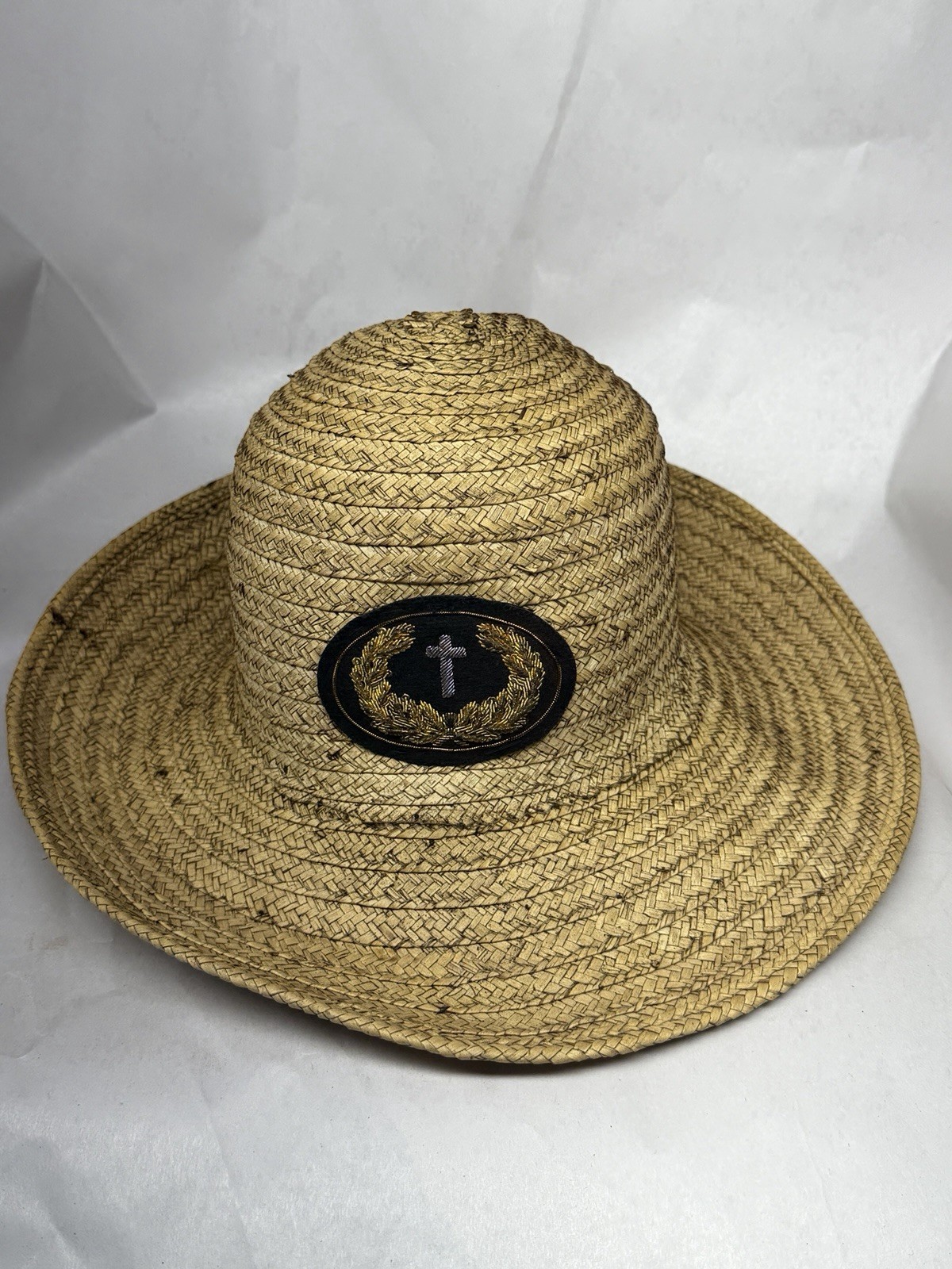 Civil War Church Chaplain Officer Straw Slouch Hat Cap Kepi 100% Authentic