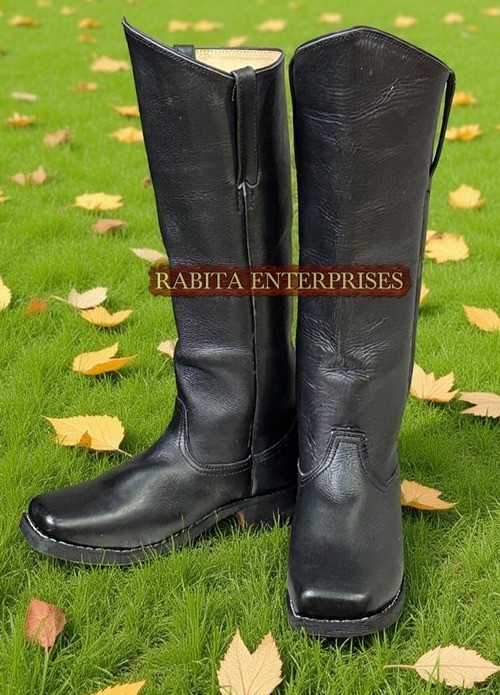 Cavalry Boots US - Sizes 5-15 - Black Leather - Highest Quality - Civil War