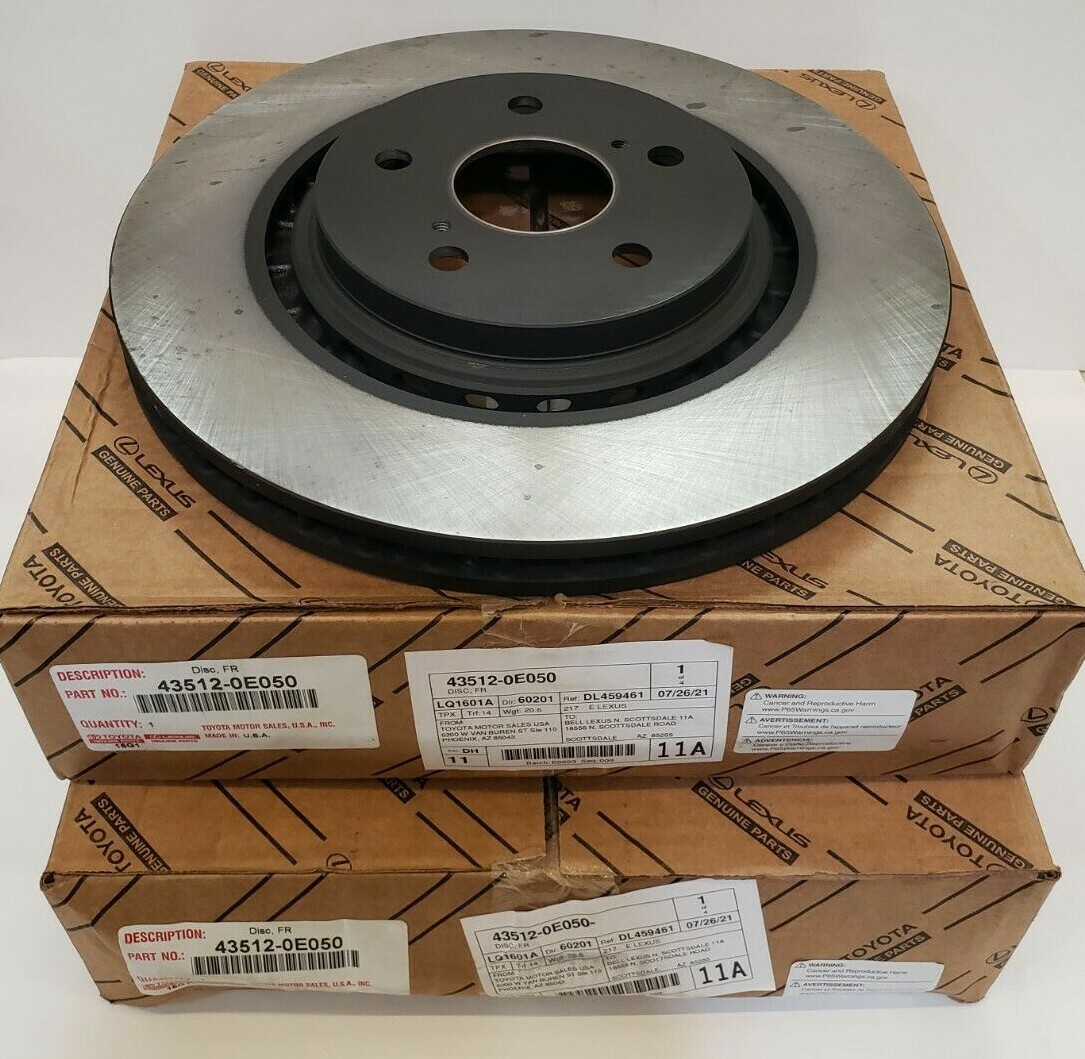 LEXUS FACTORY OEM FRONT BRAKE ROTOR SET 2016-2021 RX350 / RX450H