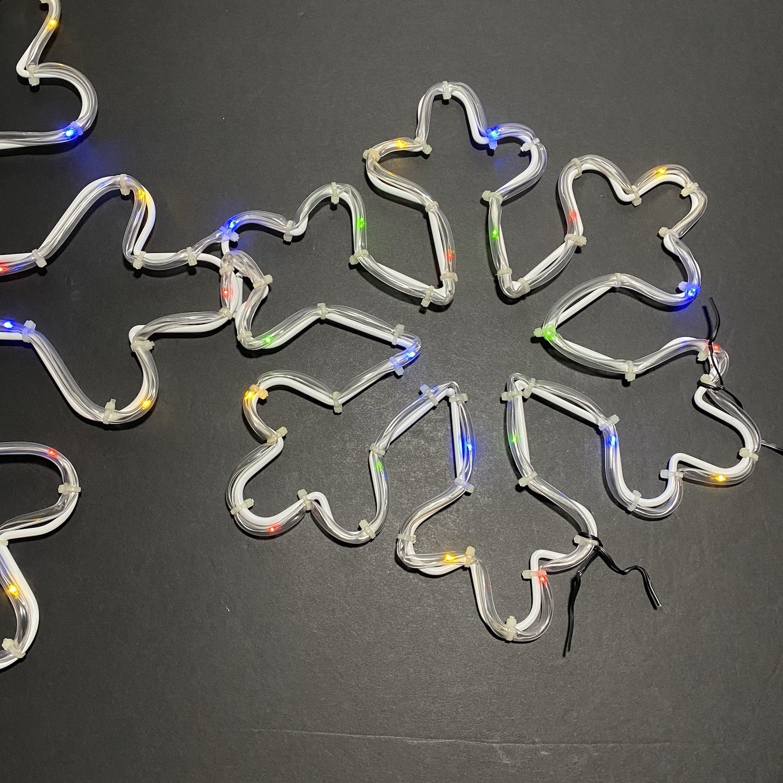 Mr. Christmas Holiday Icon Trio-Snowflakes Warm White/Multicolor