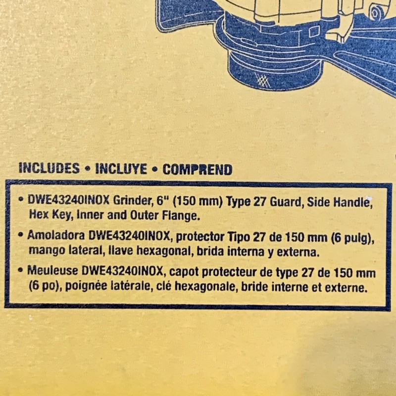 DEWALT DWE43240INOX 5-in to 6-in Corded 13-Amp Brushless Small Angle Grinder