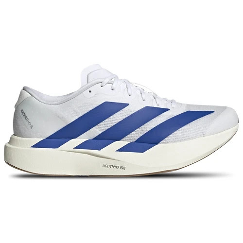 adidas adiZero Evo SL White Team Royal Blue Mens Size 8-13 Brand New Run Club