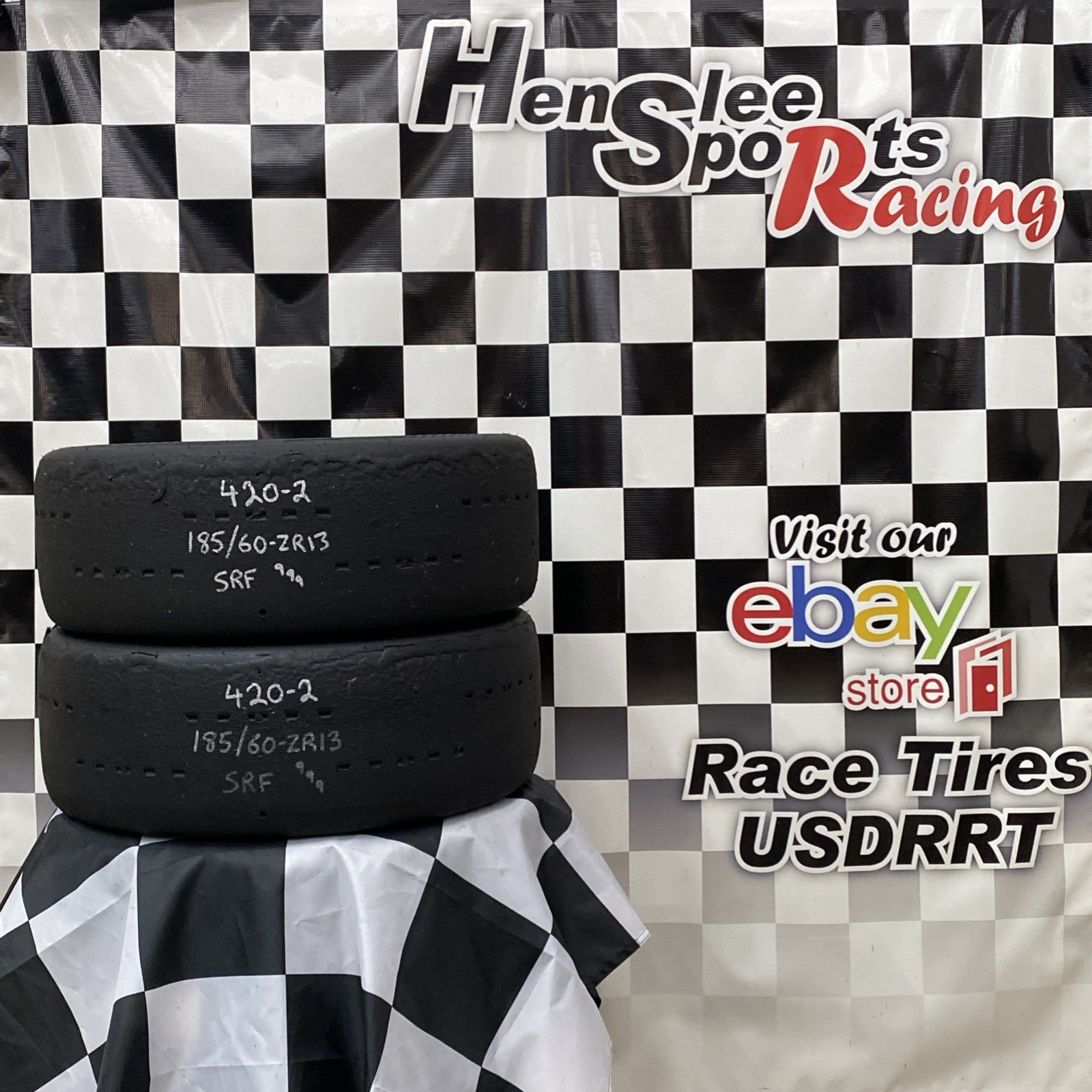 420-2 USDRRT  HOOSIER DOT  Road Race Tires   SRF  185/60 ZR13