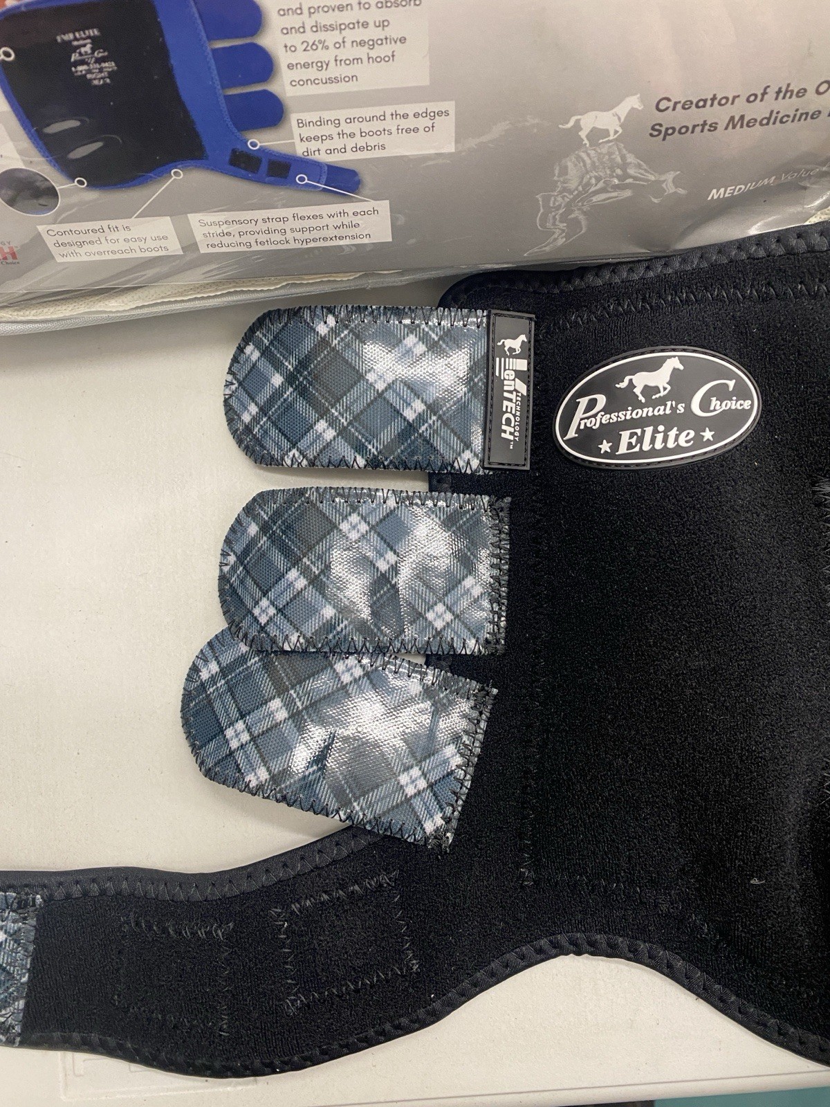 Professional Choice Sport Boots (4pk) Black With Plaid