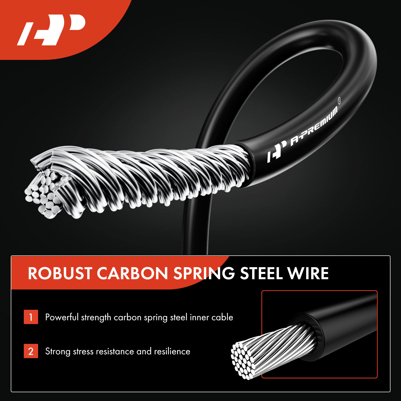 A-Premium Parking Brake Cable Rear Right for Ford F-250 F-350 F-450 Super Duty