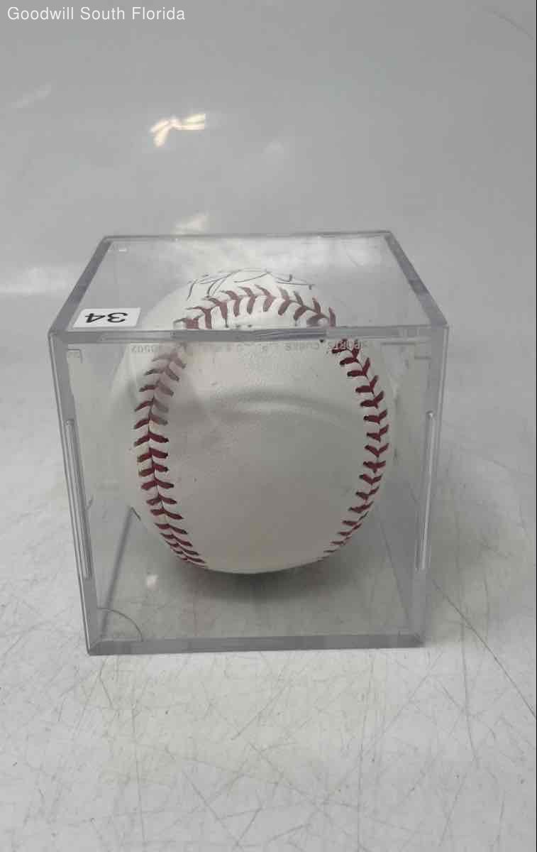 Rawlings White Signature Official Major League Baseball In Case