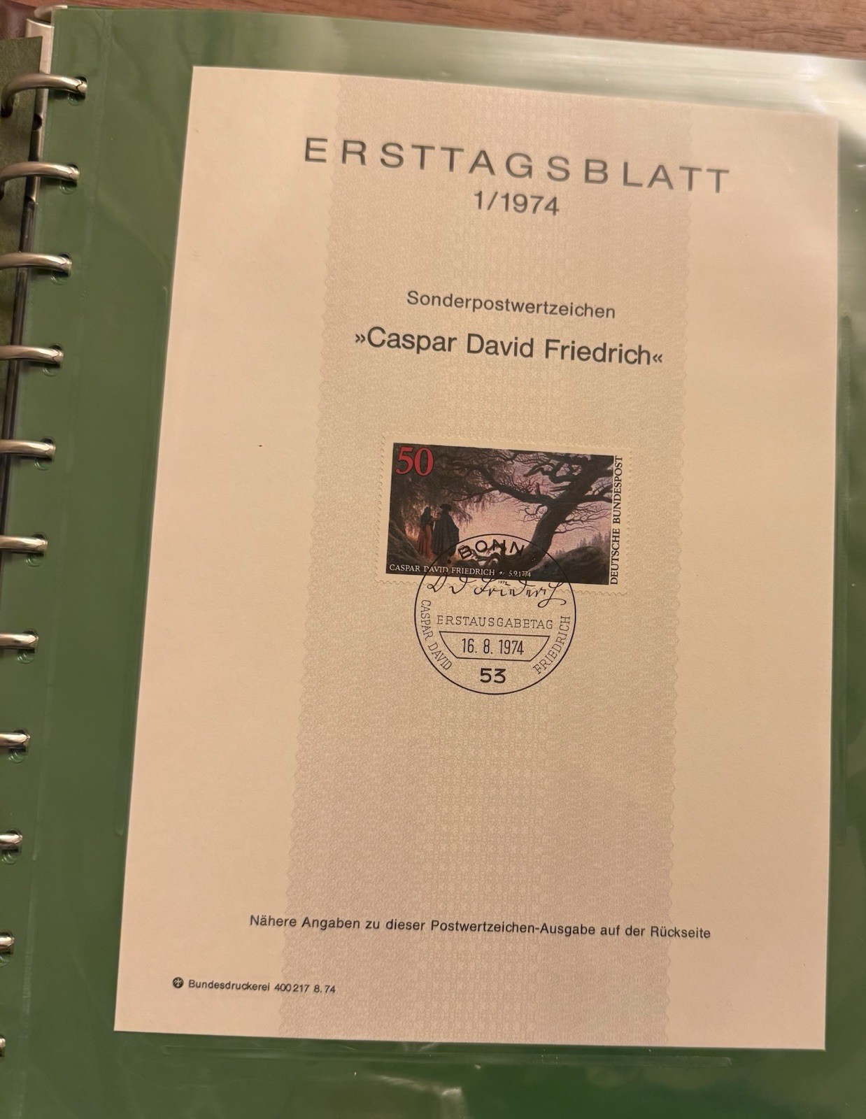 Lot Of 76 German ERSTTAGSBLATT Sonderpostwertzeichen Stamp Sheets 1974-1977 RARE