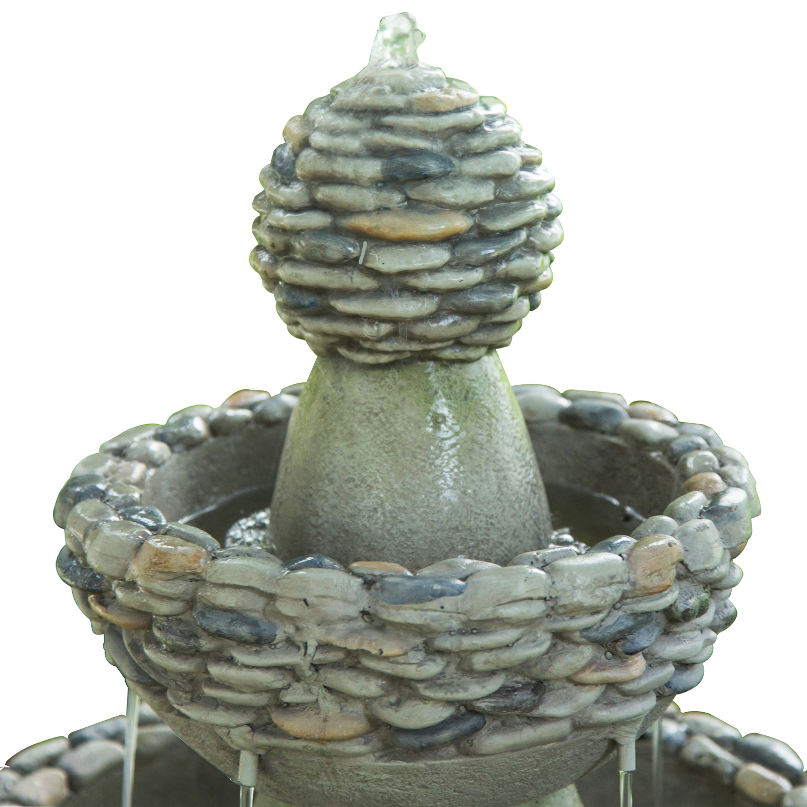 Teamson Home 36.5-Inch 3-Tier Pedestal Water Fountain, New