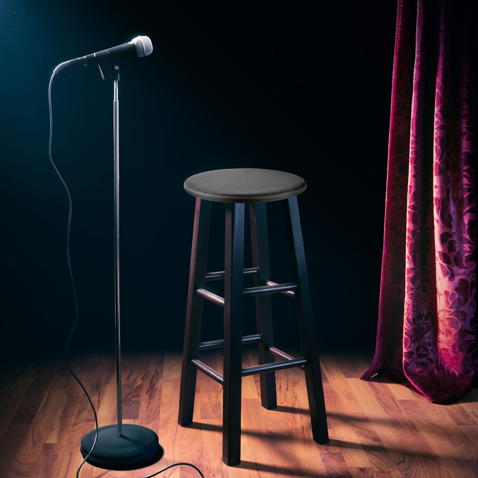 Bar Stool Cushions 13 inch Round Bar Stool Cover Seat Cushion Black