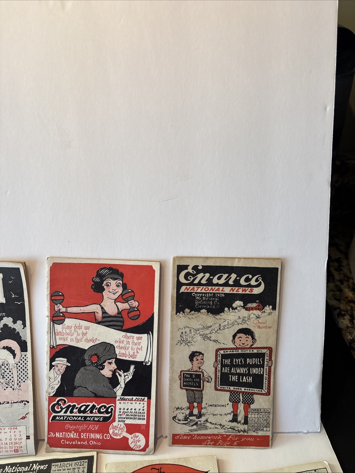 Ten Vintage En-ar-co National News Pamphlets. 1922-1924 Enarco