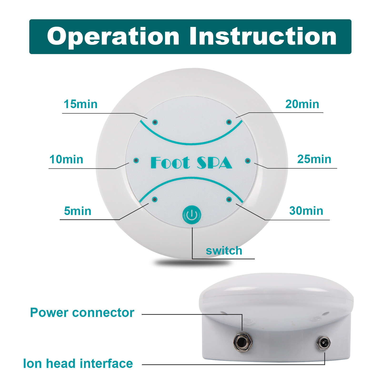 Ionic Foot Bath Ion Detox Machine Spa Cleanse System Machine for Home Salon Use