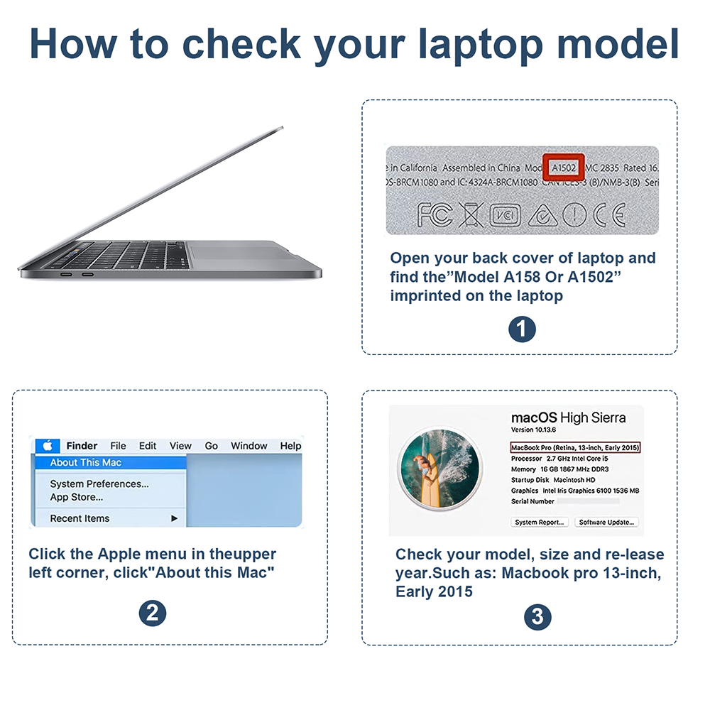 A1582 A1502 Battery for MacBook Pro 13 inch Retina Early 2015 Mid 2014 Late 2013