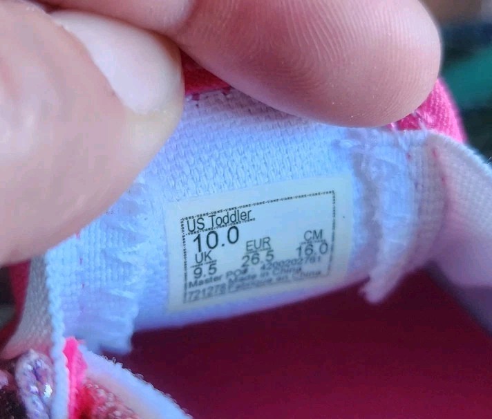 Vans Glitter Rainglow Rainbow Girls Kids Size 10 Toddler Classic Slip On Shoes