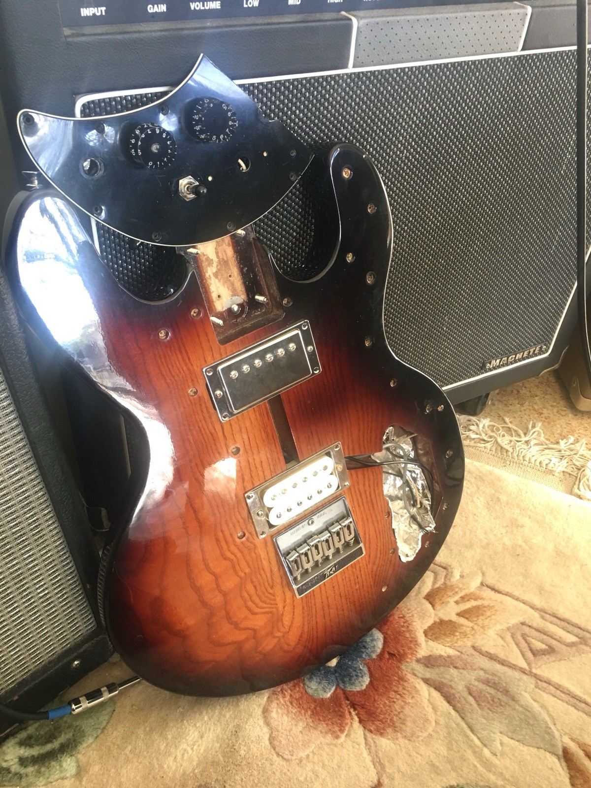 Peavey 1979 T-60 Loaded Body - Rare High gloss sunburst - Super Cool And Clean