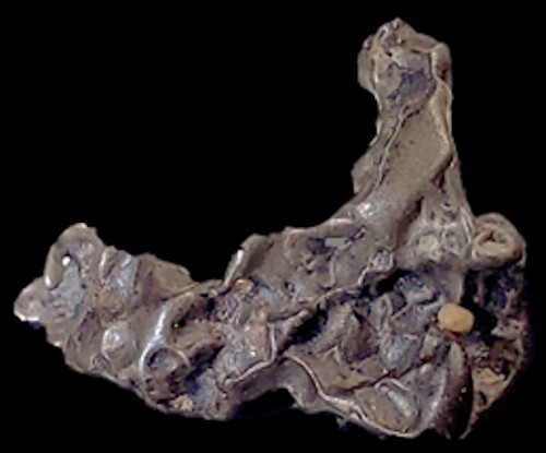 Golden Pallasite Meteorite ~ Nicely Sculptured ~ Two Holes ~ 2.016 grams