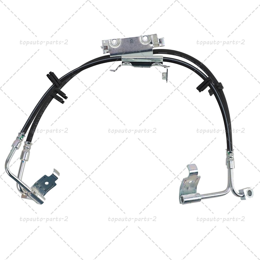 2x Front Left Right Brake Hydraulic Hose for Jeep Wrangler 2011 2012-2017 NEW US