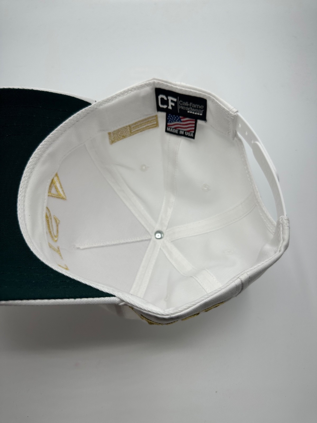 Official Trump USA 45-47 Cali Fame White Snapback Hat Cap