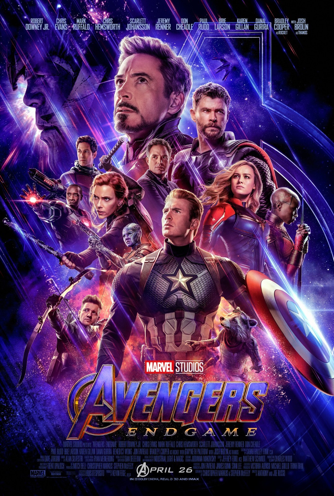 Avengers - Endgame (11" x 17") (18x24) (24x36) Prints ( Set of 4 ) lot