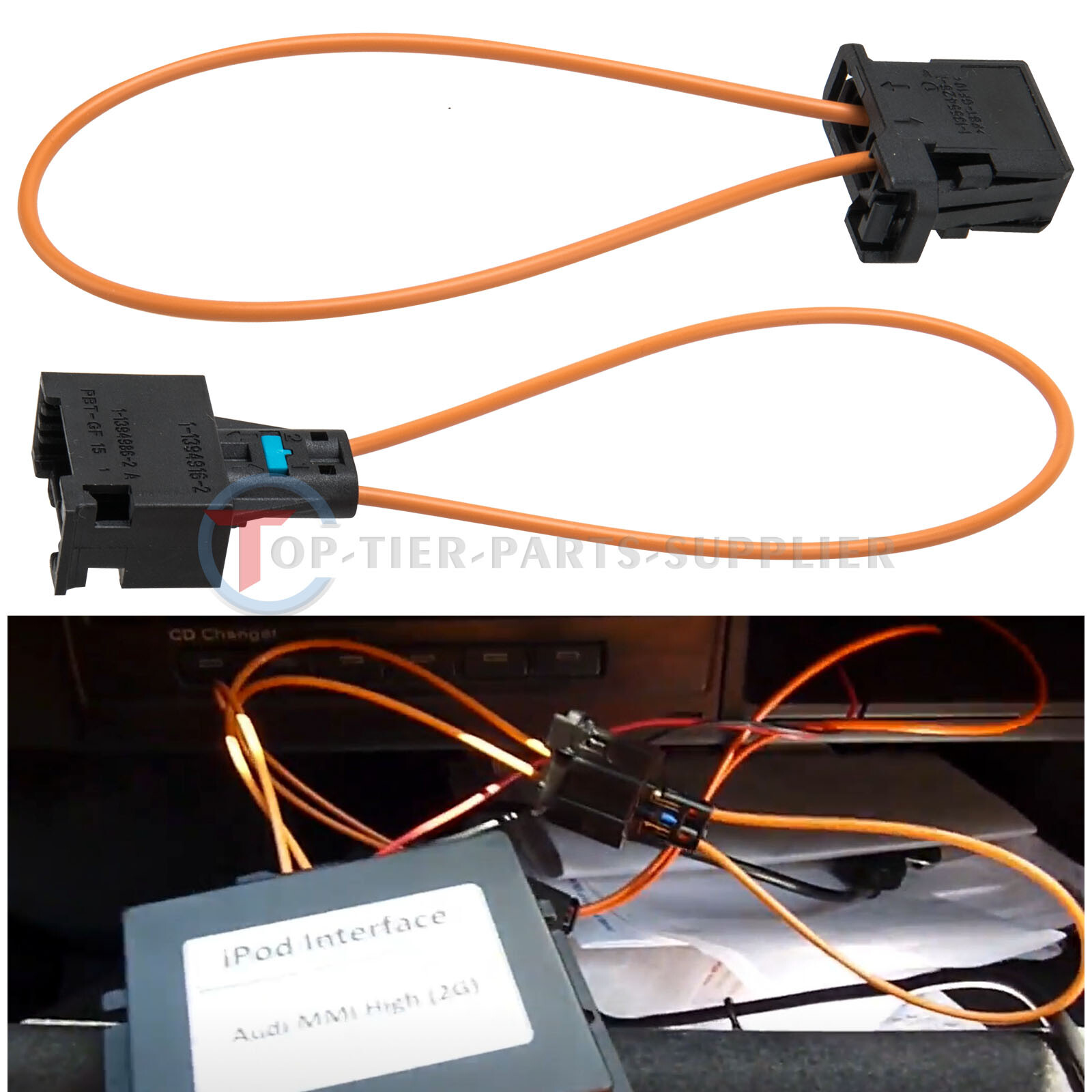 2 pairs MOST fiber optic loop bypass MALE & FEMALE kit adapter For MERCEDES BMW