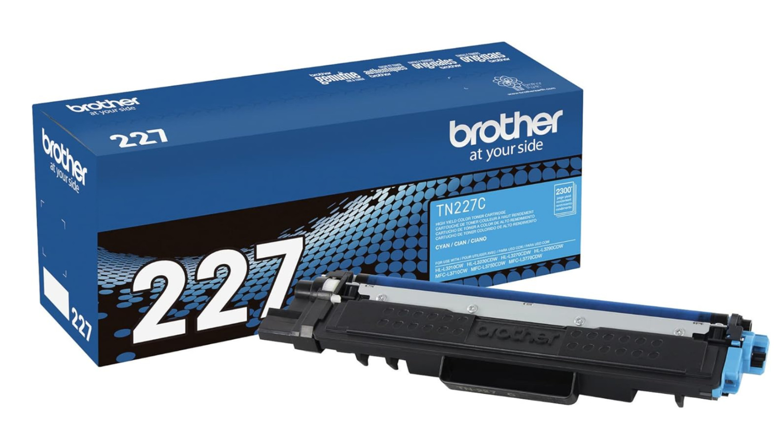 Original Brother TN227 Toner Cartridge – High Yield for Color Printers - CMYK