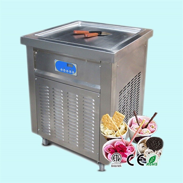 USA 110V Kolice ETL Commercial square pan fried ice ceram machine