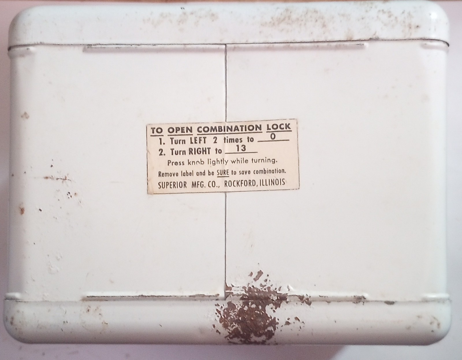 1940's-50's Superior Prescription Pill Metal Cabinet NOS With The Original...