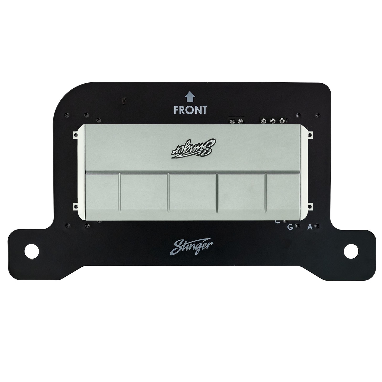 Stinger Under Seat Amp Bracket with 4-Gauge Wiring Kit for Wrangler JL/JT