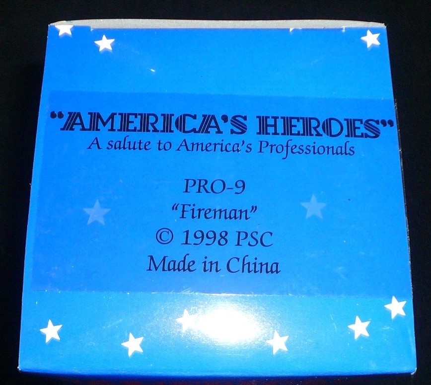 Fireman Collectible Statue Figurine New NIB Firefighter Free Shipping