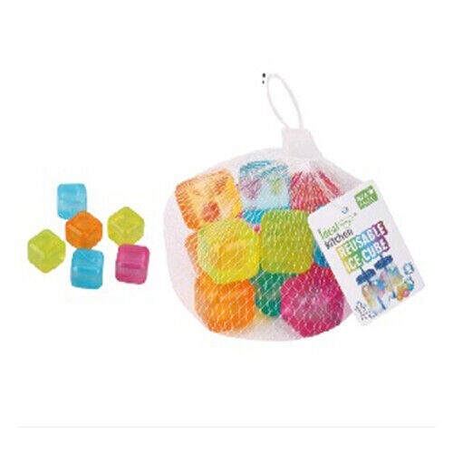 Reusable Plastic Ice Cubes For Cold Drinks Assorted Colors BPA Free 30pcs