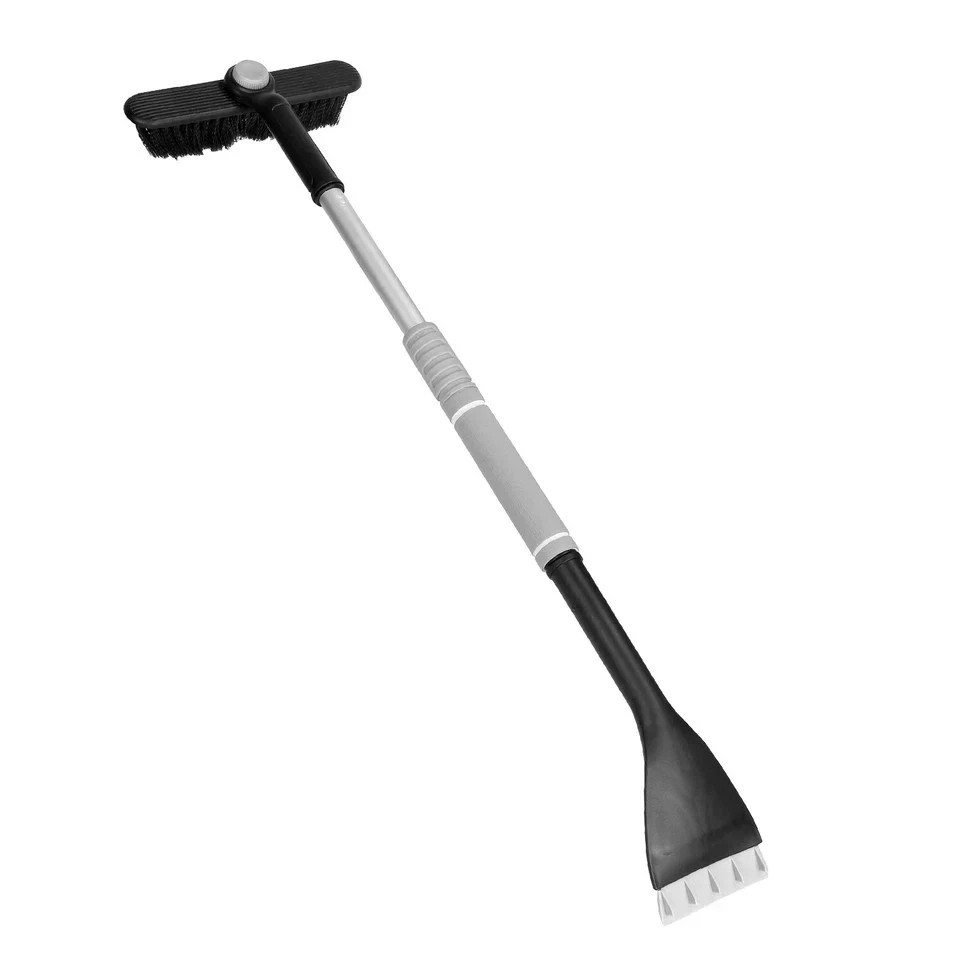 2 In 1 Ice Scraper Extendable Car Snow Brush Telescopic Auto Snow Removal Tool
