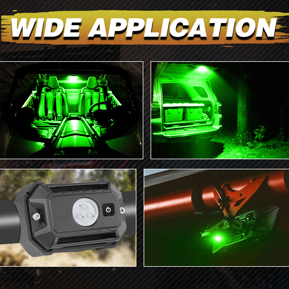 For Polaris Ranger RZR XP 1000 UTV ATV Universal Roll Bar Mount LED Dome Light