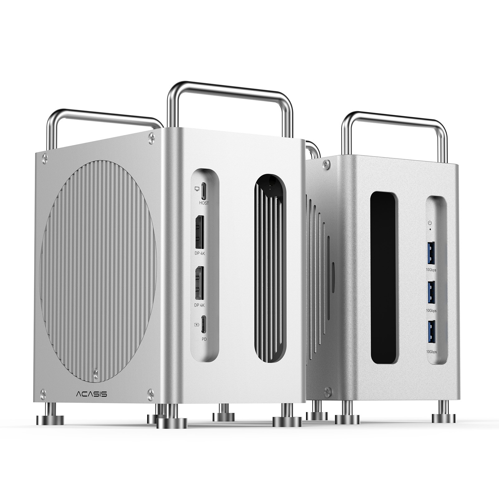 ACASIS  8-in-1 40Gbps Mac mini M4 Workstation NVMe SSD Enclosure Dual DP 4K@60Hz