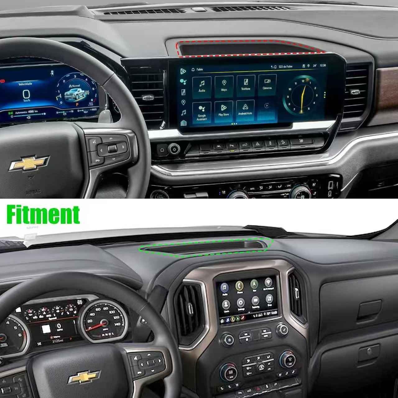 Metal Dash Mount Phone Holder Compatible with 2019-2024 2025 Silverado & 2019...