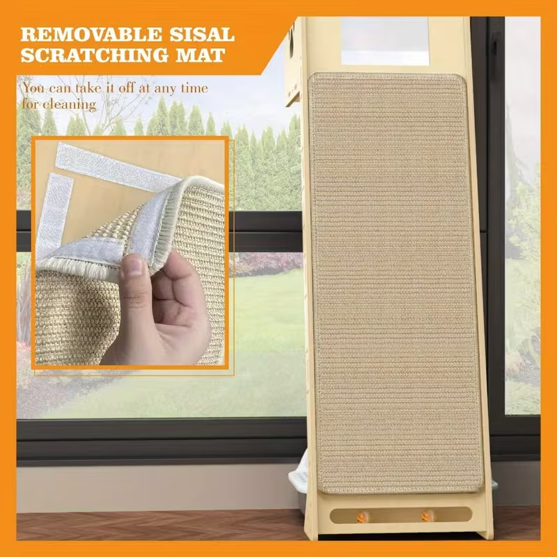 Cat observation tower, 59 inch indoor cat climbing frame, cat tree with sisal