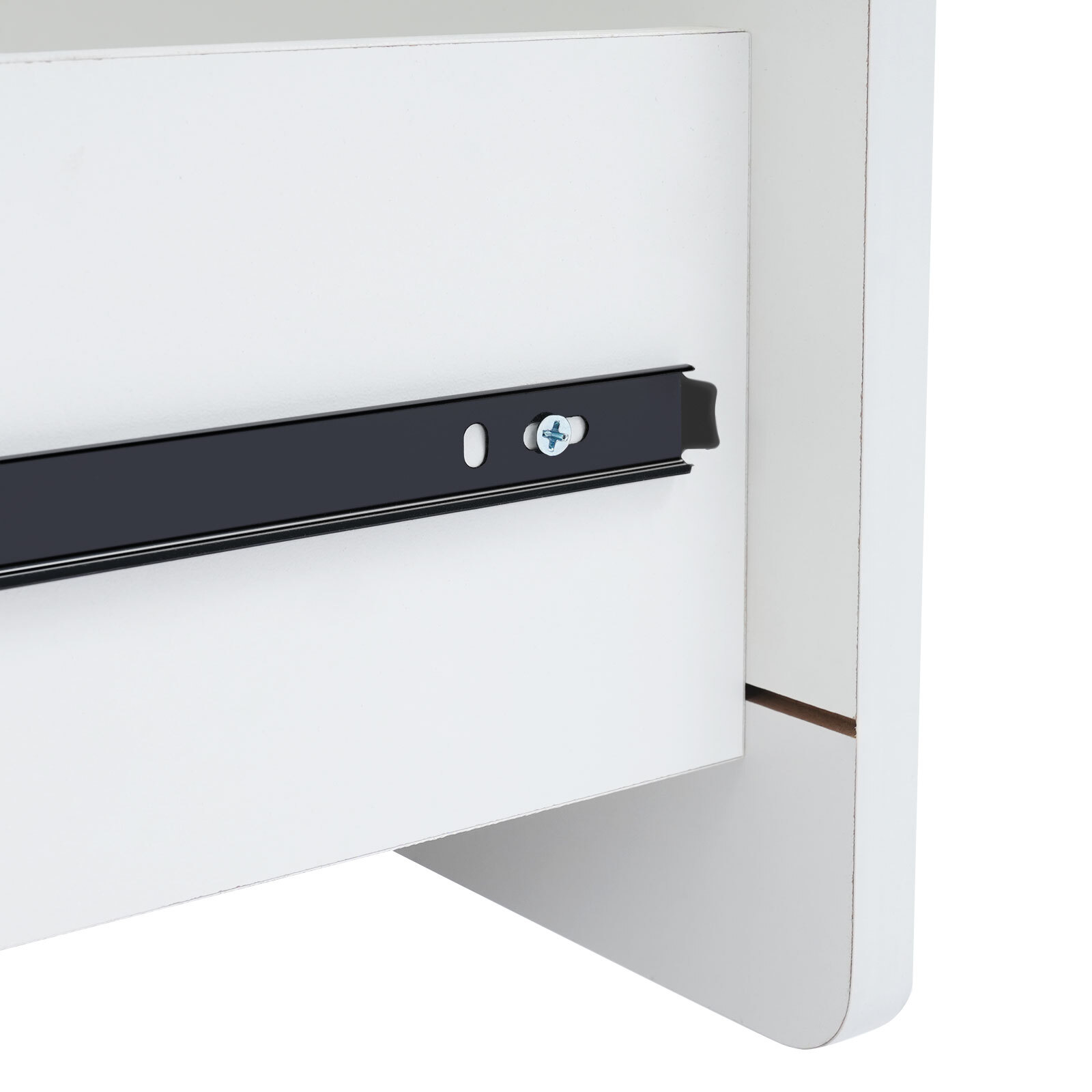 Makeup Vanity Desk with Wheels 60*40*78cm Corner Makeup Table for Compact Space