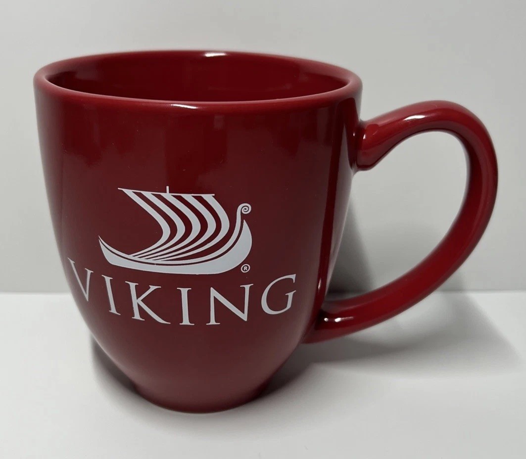 Viking Cruise Line Red Coffee Tea Mug Cup Drinkware Big 14oz NEW