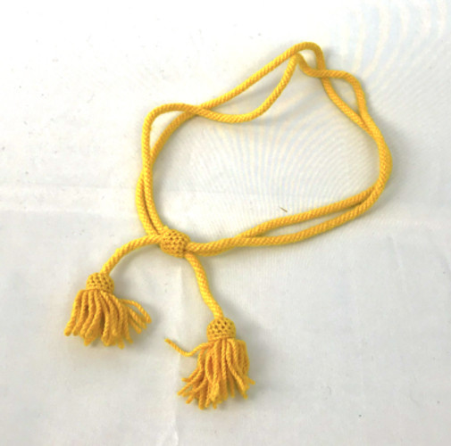 Yellow Wool Hat Cord - Cavalry