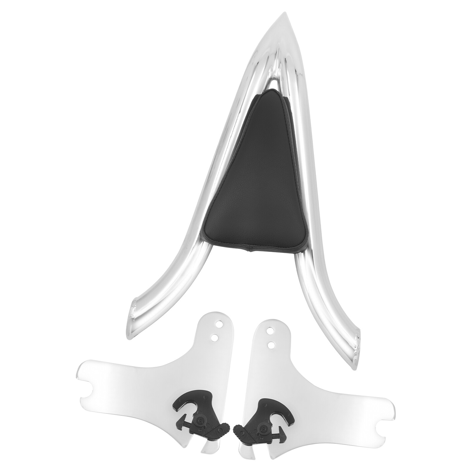 Chrome Detachable Backrest Sissy Bar For Harley Touring Road Electra Glide 97-08