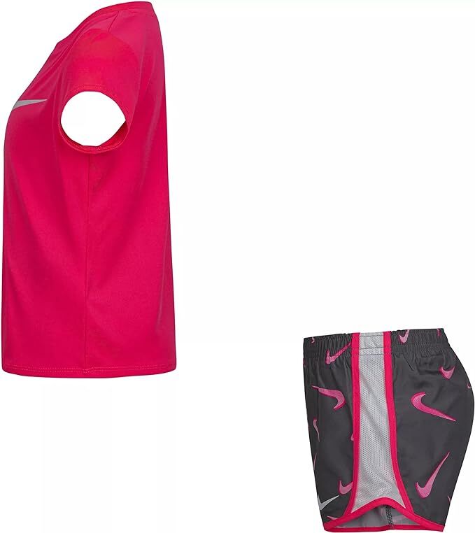 Nike Dri-Fit Little Girls' Graphic Tee & Short 2-Piece Set