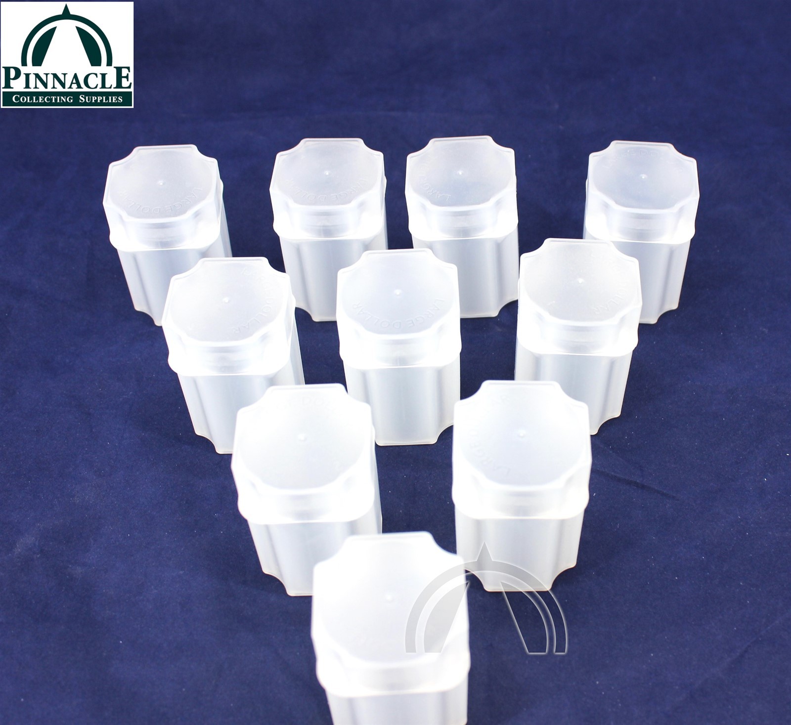 10 Square Coin Tubes for US Large Dollars | Peace Morgan Ike Silver Dollars