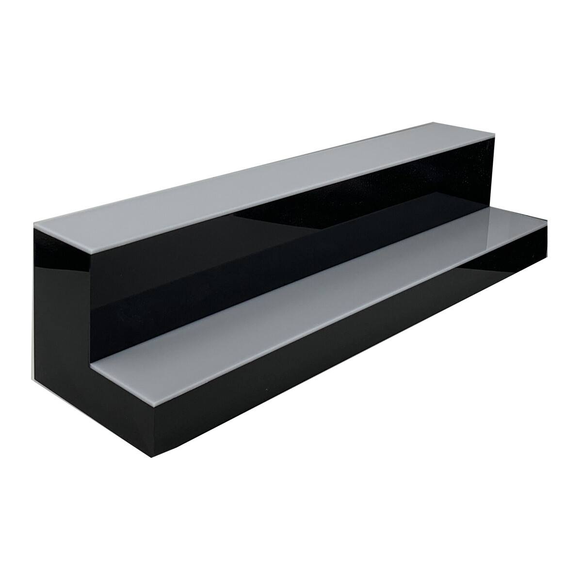 2 Step LED Lighted Shelves Liquor Bar Bottle Display Shelf with Remote Control