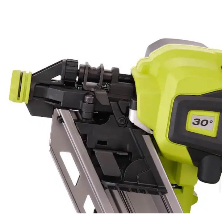 **New RYOBI 18V Brushless Cordless AirStrike 30° Framing Nailer Tool Only