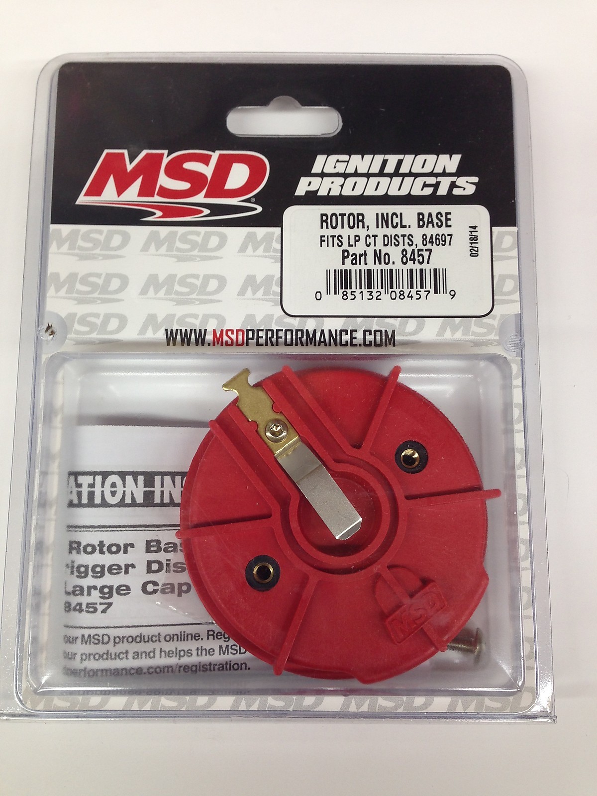 MSD 8457 Racing Rotor including base fits LP CT Distributors 84697