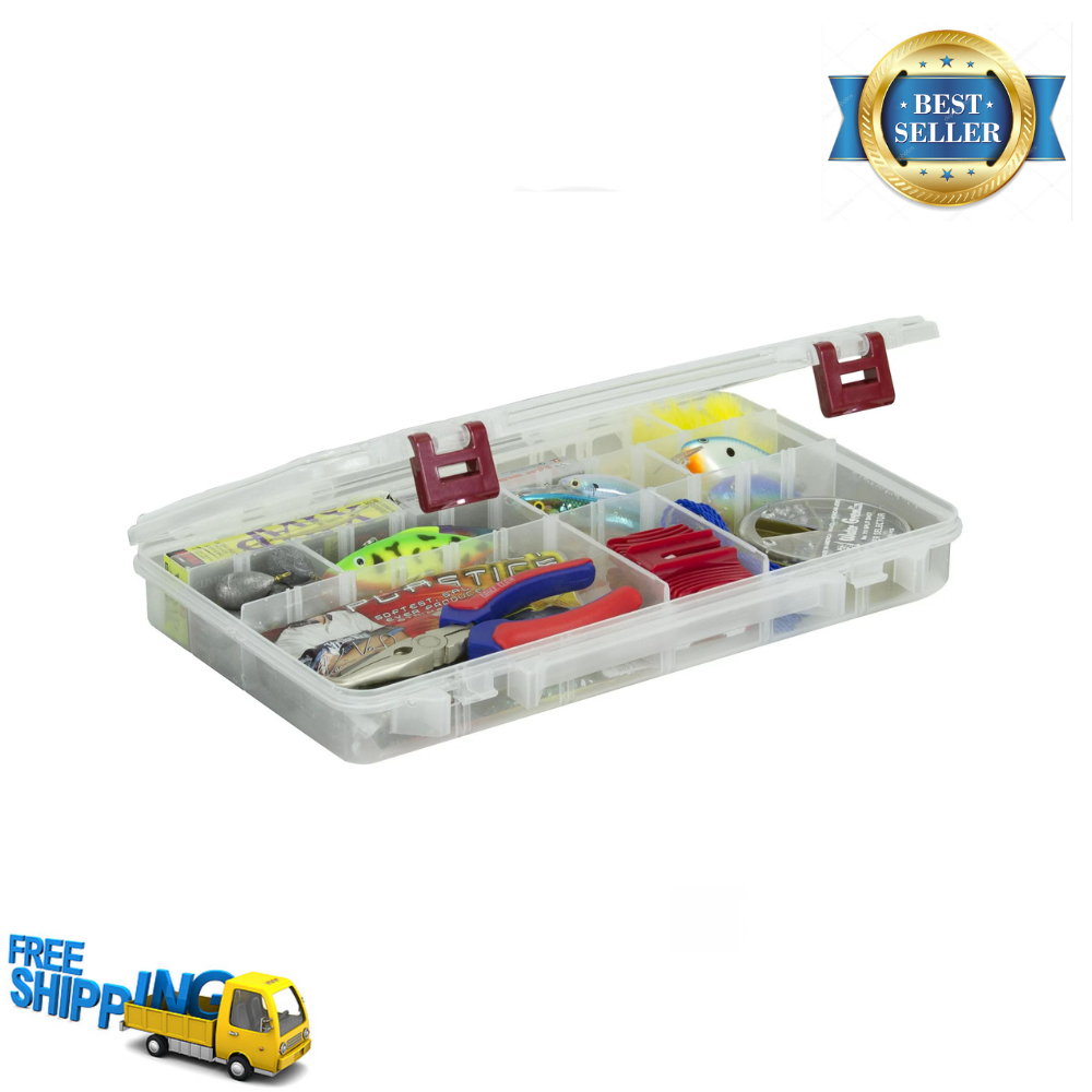 Plano Pro Latch Stowaway Large Clear Organizer Tackle Box, Large, Clear, 1 Pack