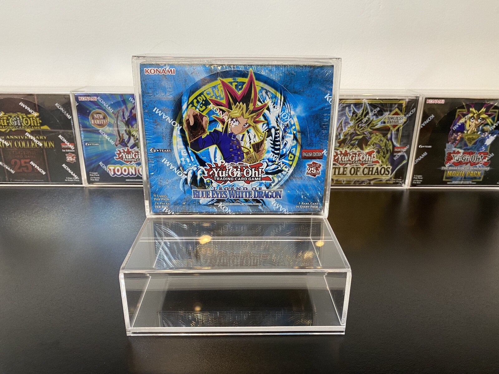 Yu-Gi-Oh! Acrylic Booster Box Case Universal Fit 100% UV Protection 3M AAA Grade