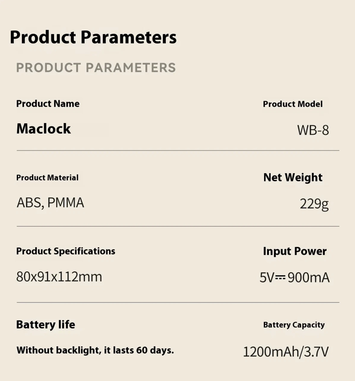 Retro Macintosh Digital Alarm Clock Maclock 80s Apple Mac Clock Rechargeable