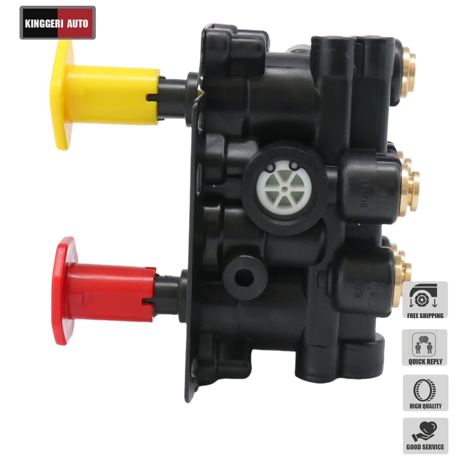 For Volvo VNL Dash Valve Dual Park Brake With 5 Ports 24340522 21315044 K035691