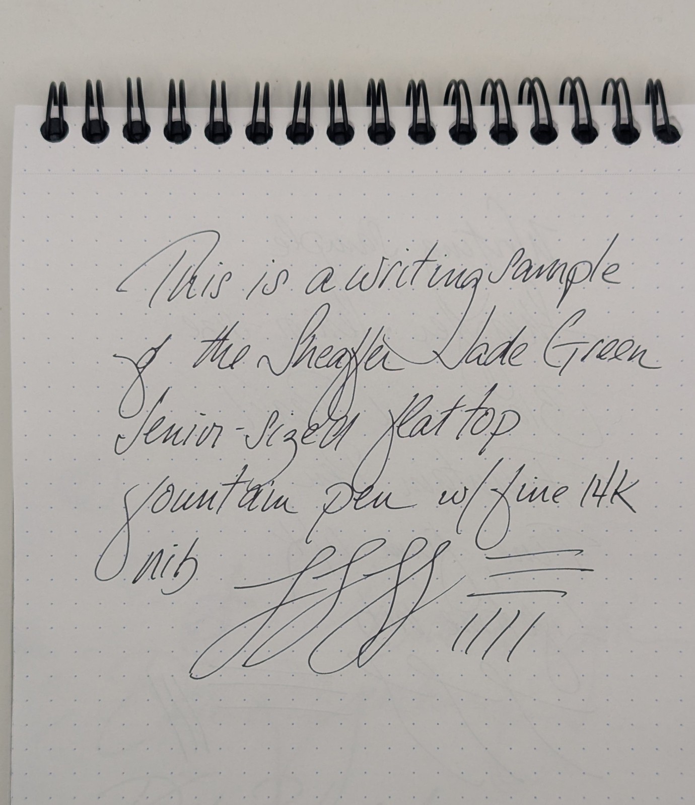 1920's Sheaffer Jade Green Senior Flattop Fountain Pen Large 14K Lifetime Nib